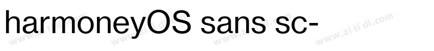 harmoneyOS sans sc字体转换